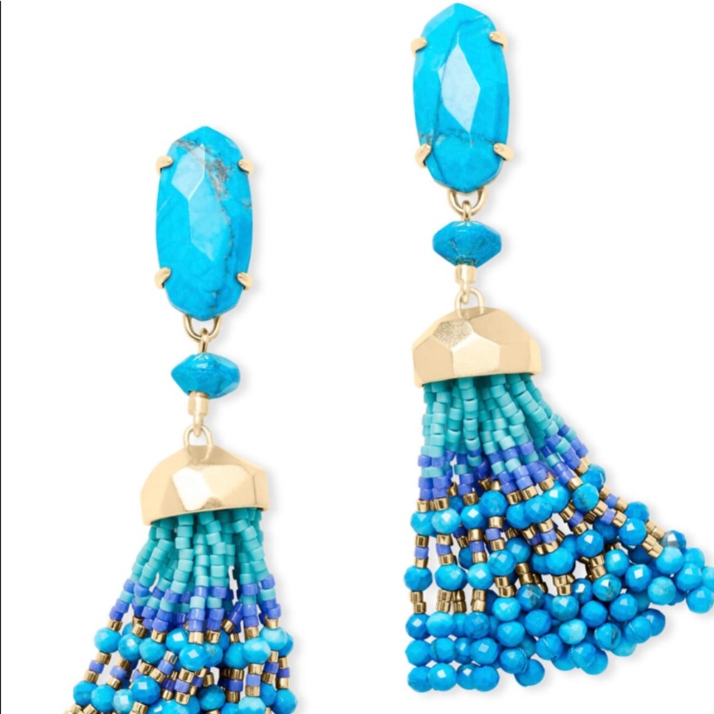 Kendra Scott Aqua Dove Earrings